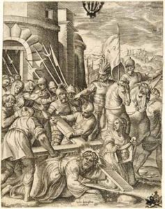 Cristo cade sotto il peso della croce (dalla serie: La Passione di Nostro Signore Gesù Cristo)